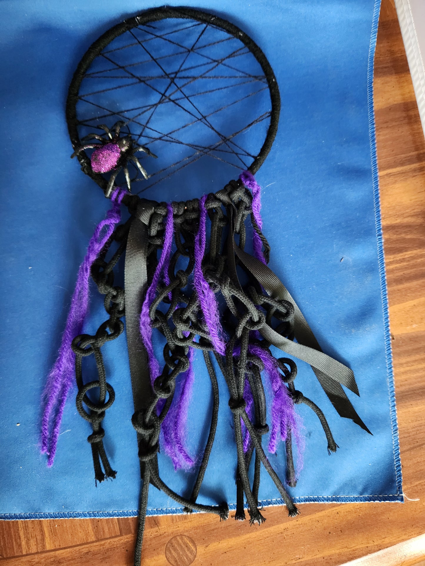 Purple spider nightmare catcher