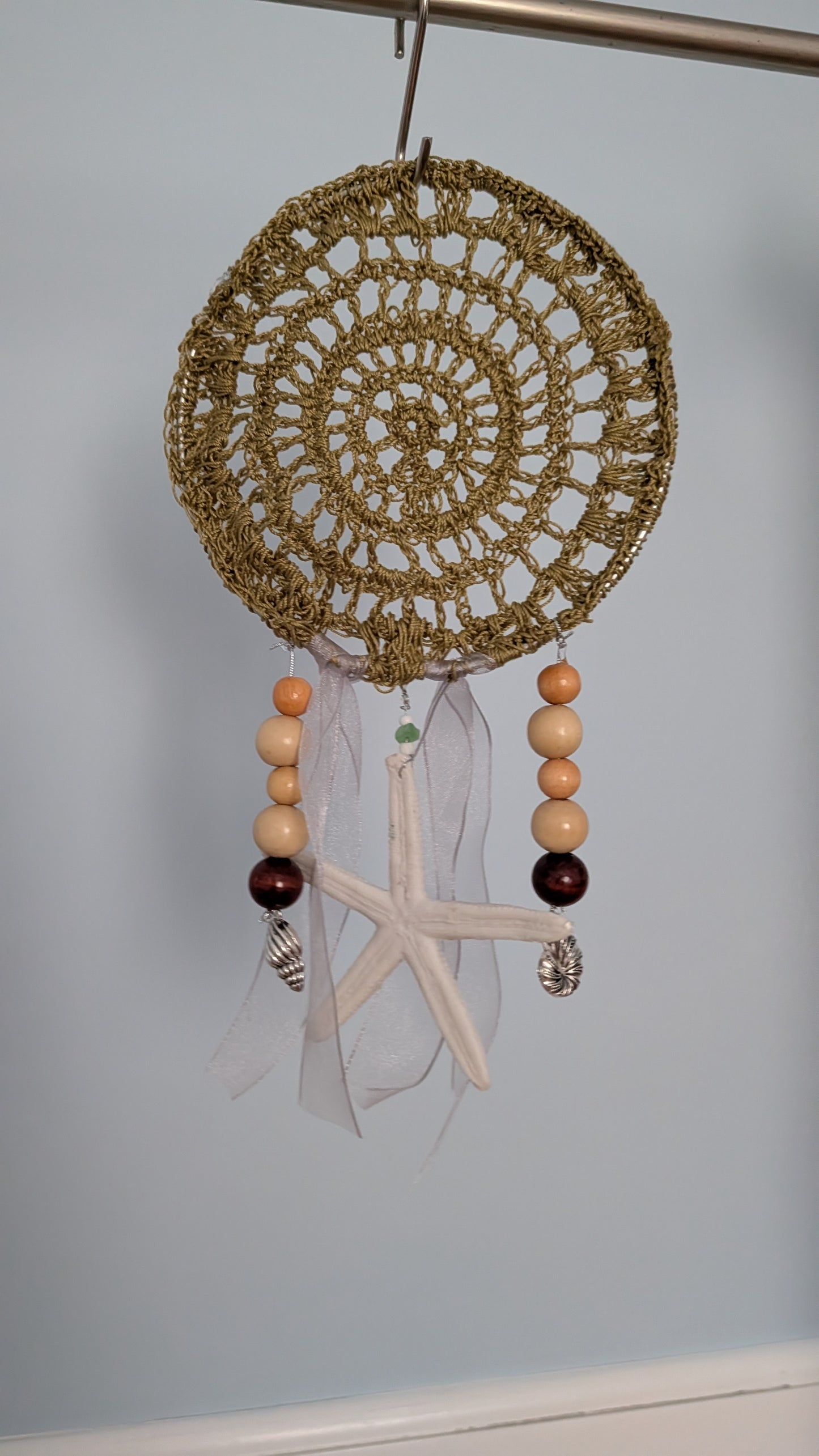 Sea green dreamcatcher wall art