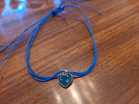 Good Vibes Moody Blue Heart Bracelet