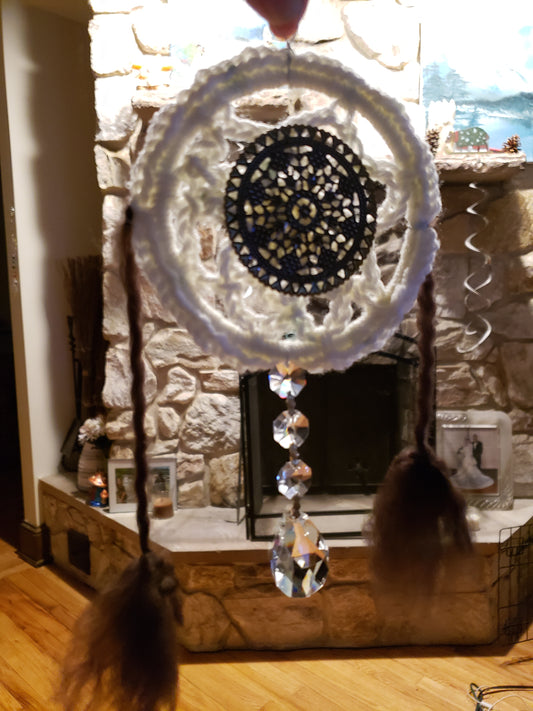 White feathered Dream Catcher