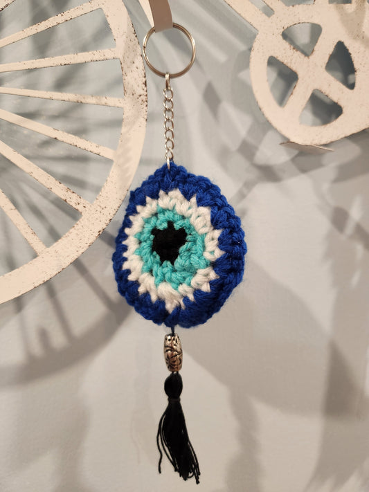 Evil eye key ring