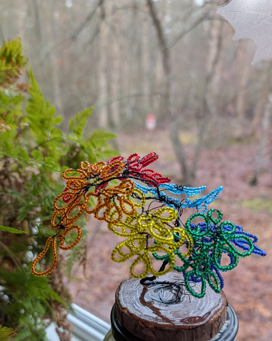 Colorful wire tree