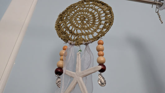 Sea green dreamcatcher wall art
