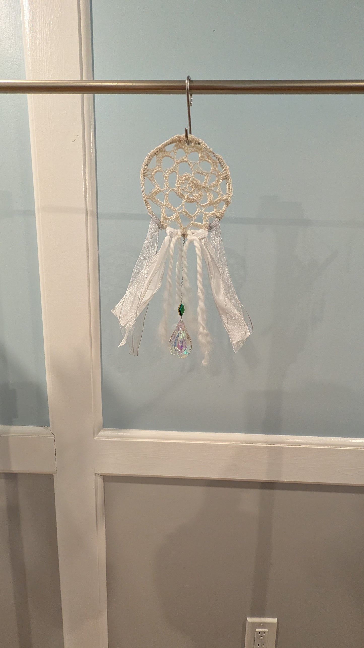 White dreamcatcher wall art