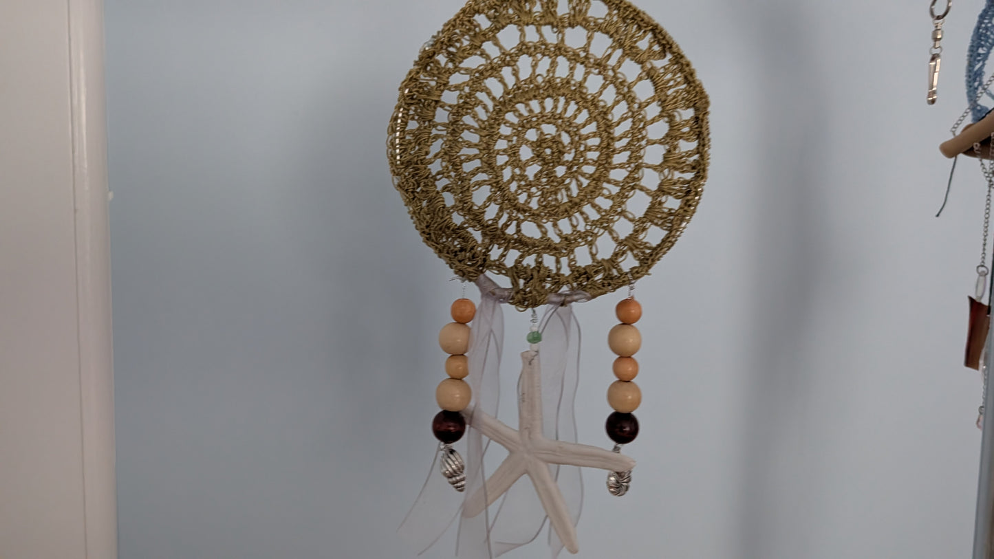 Sea green dreamcatcher wall art