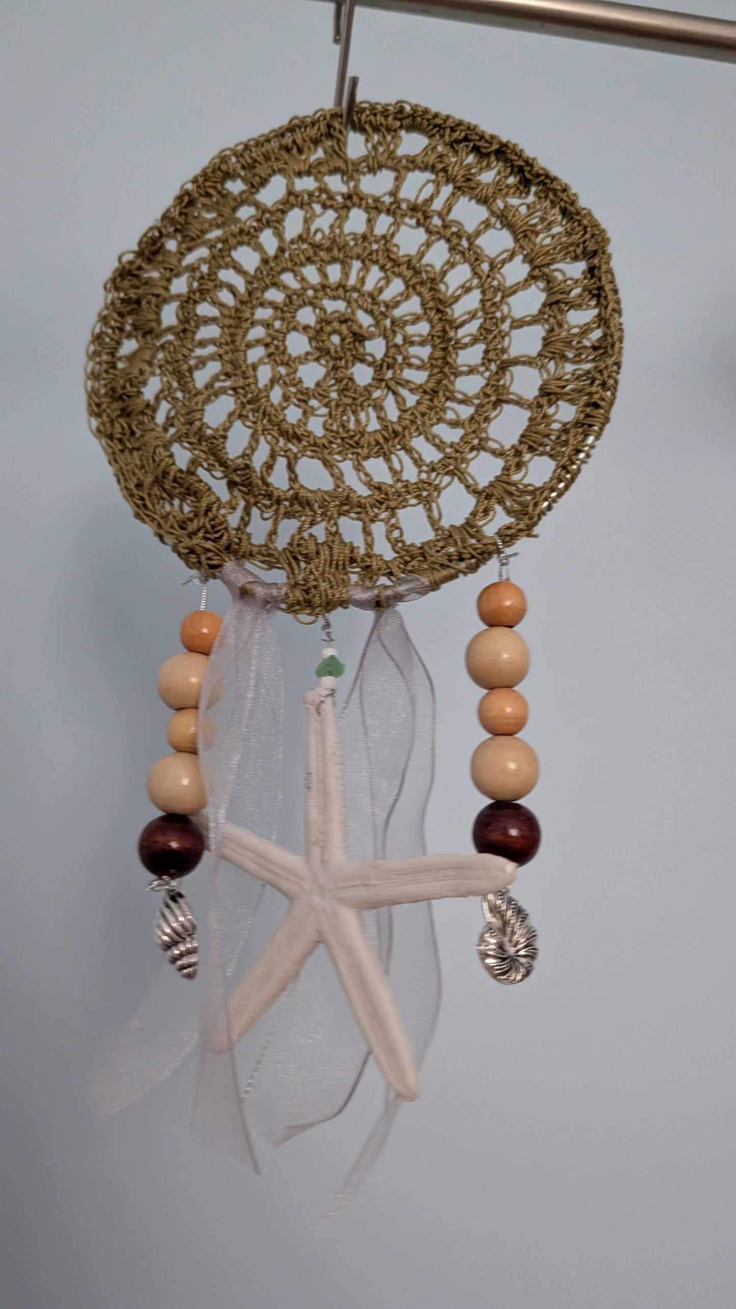 Sea green dreamcatcher wall art