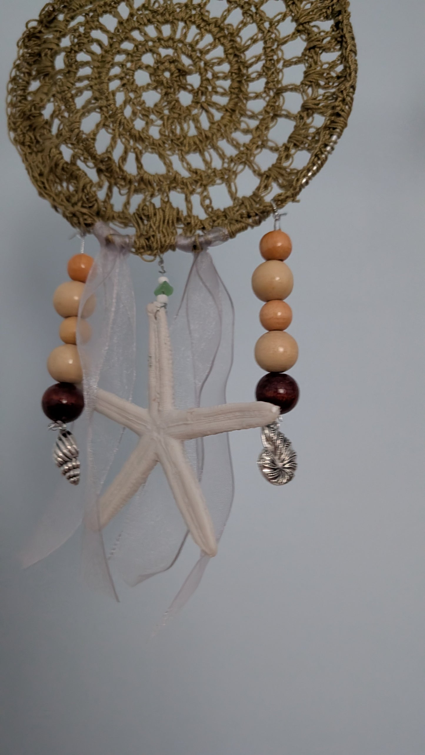Sea green dreamcatcher wall art