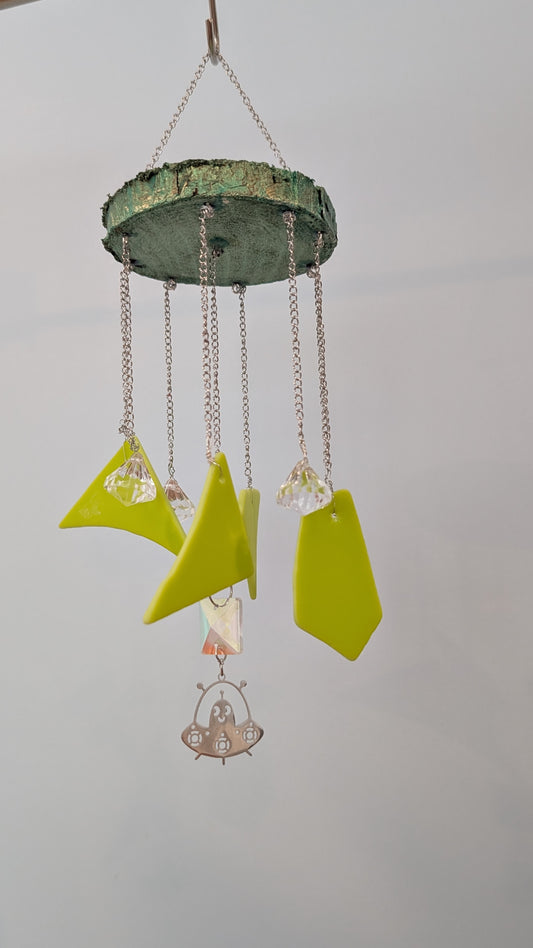 Take me to your leader wind chime/wind art